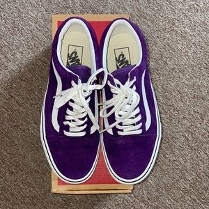 Vans, Unisex Old Skool in Açaí/Snake, Size 8W/6.5M